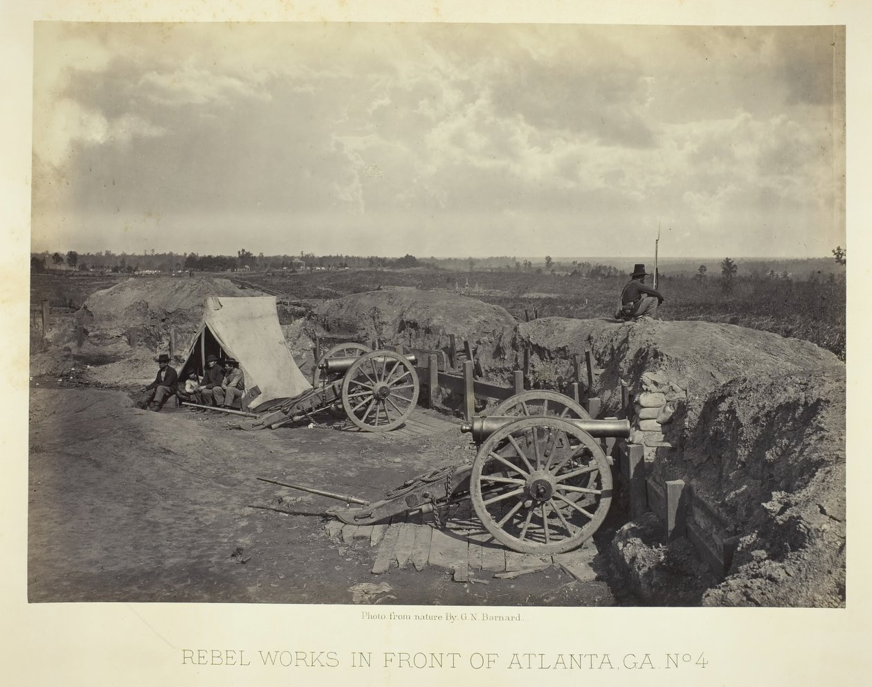 Atlanta Önünde Asi İşleri, GA, No. 4, 1864. by George N. Barnard