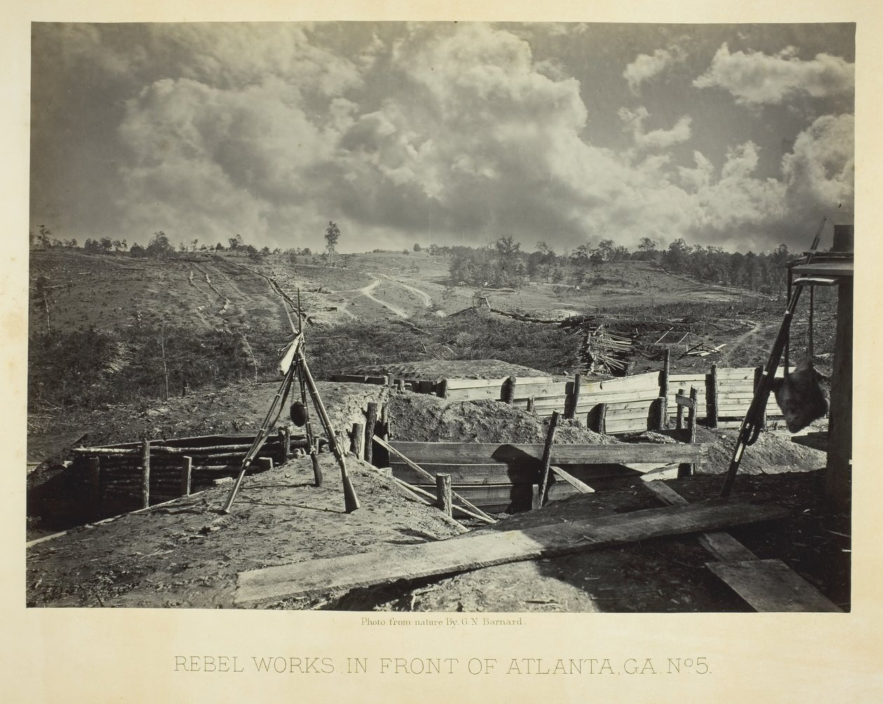 Atlanta Önünde Asi İşleri, GA, No. 5, 1864. by George N. Barnard