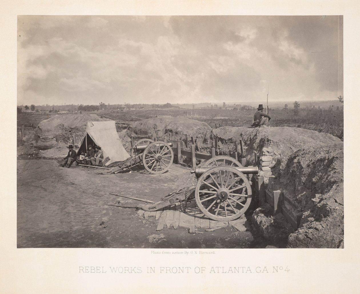 Asi Atlanta, GA önünde çalışıyor by George N. Barnard