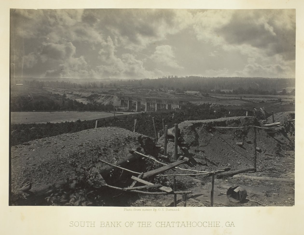 Chattahoochie Güney Bankası, Ga., 1866. by George N. Barnard