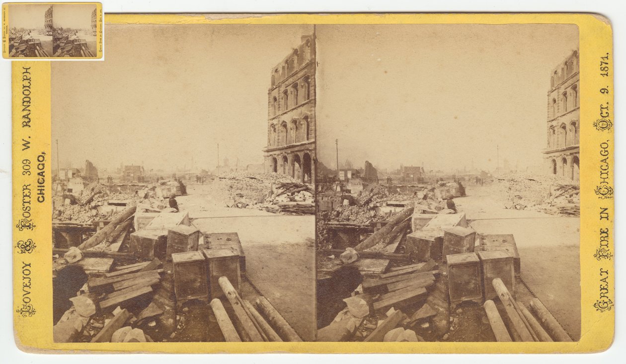 1871, 1871 Chicago Yangınından sonra Dearborn Caddesi