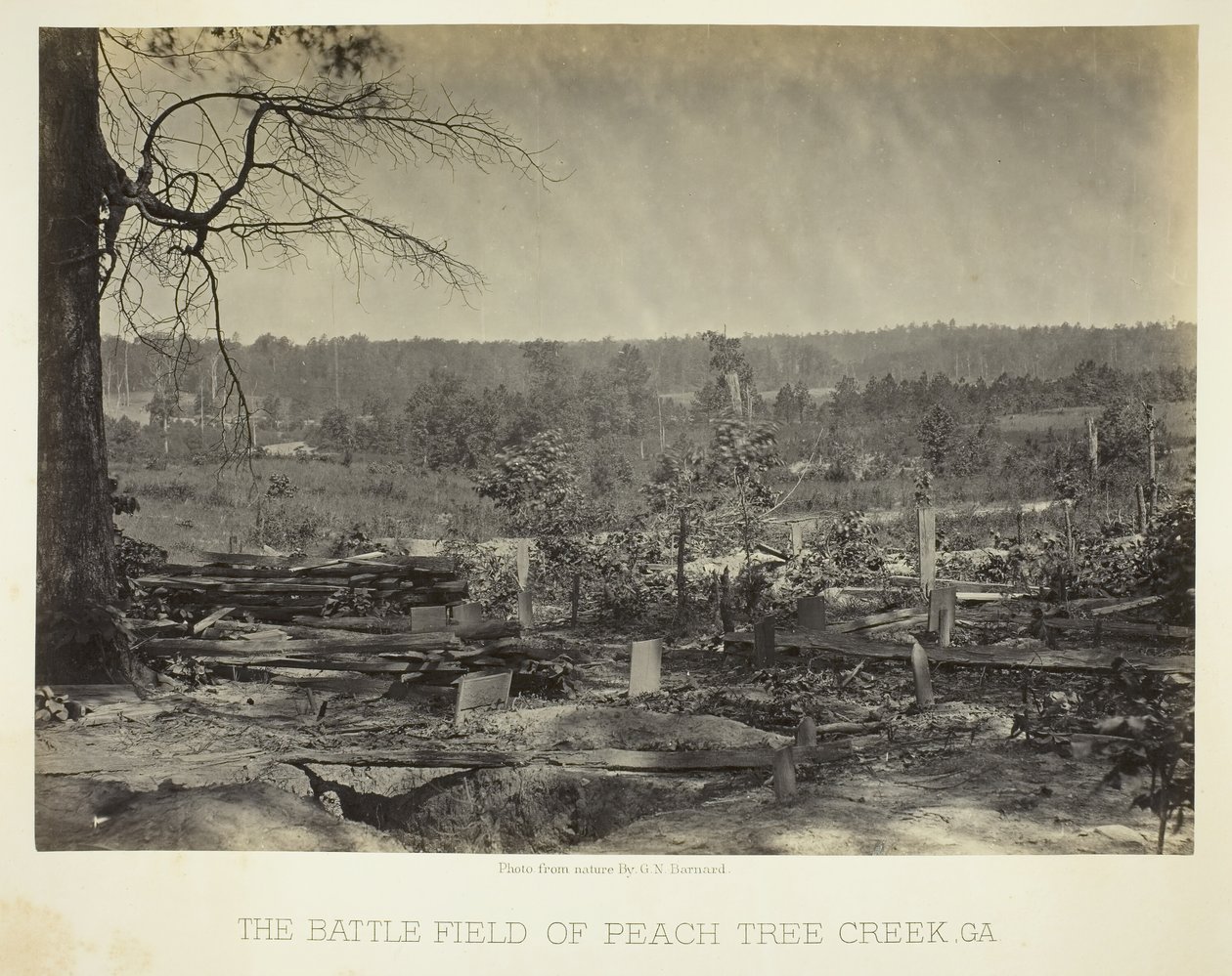Peach Tree Creek Savaş Alanı, Ga., 186466. by George N. Barnard