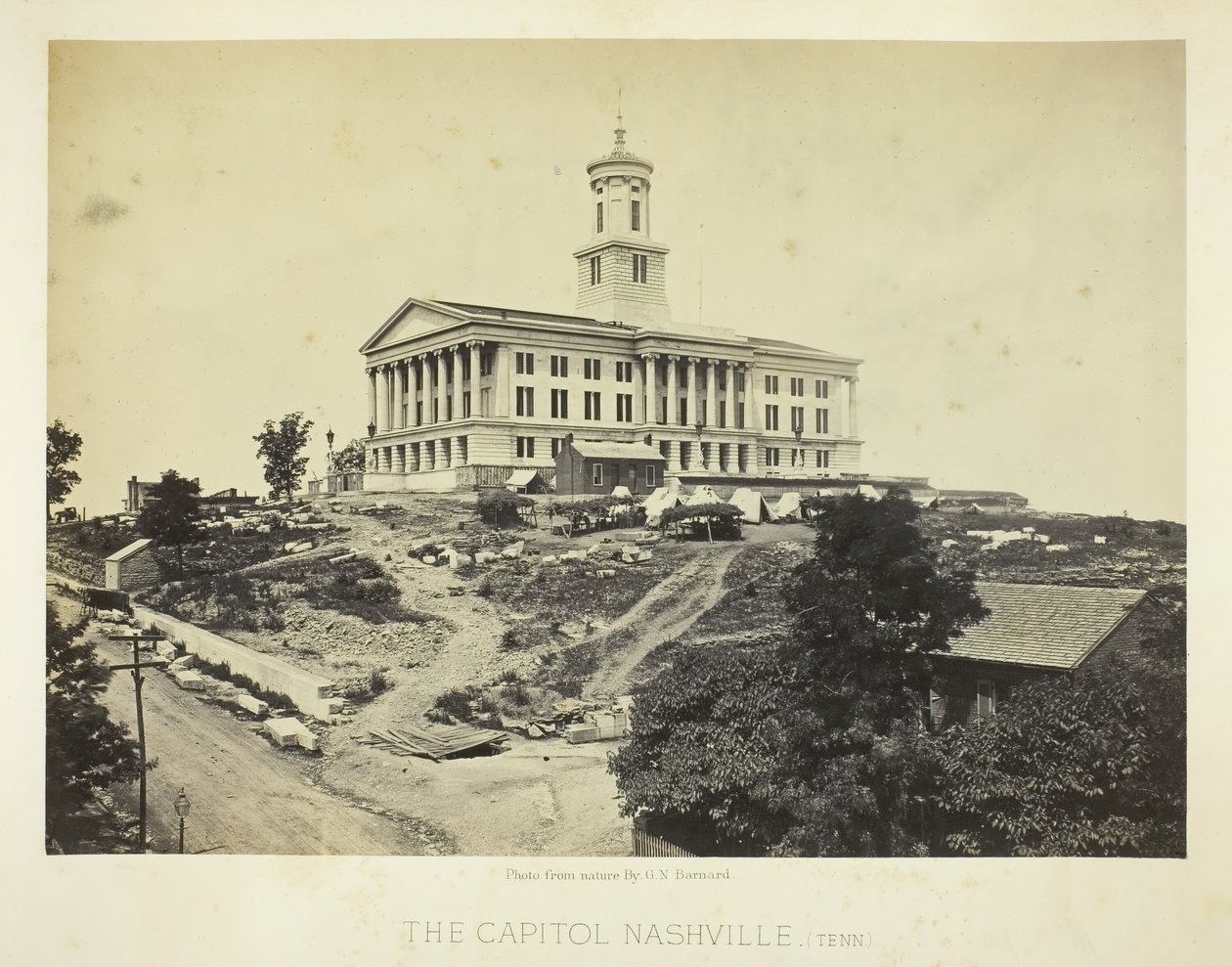 Capitol, Nashville, Tennessee, 1864. by George N. Barnard