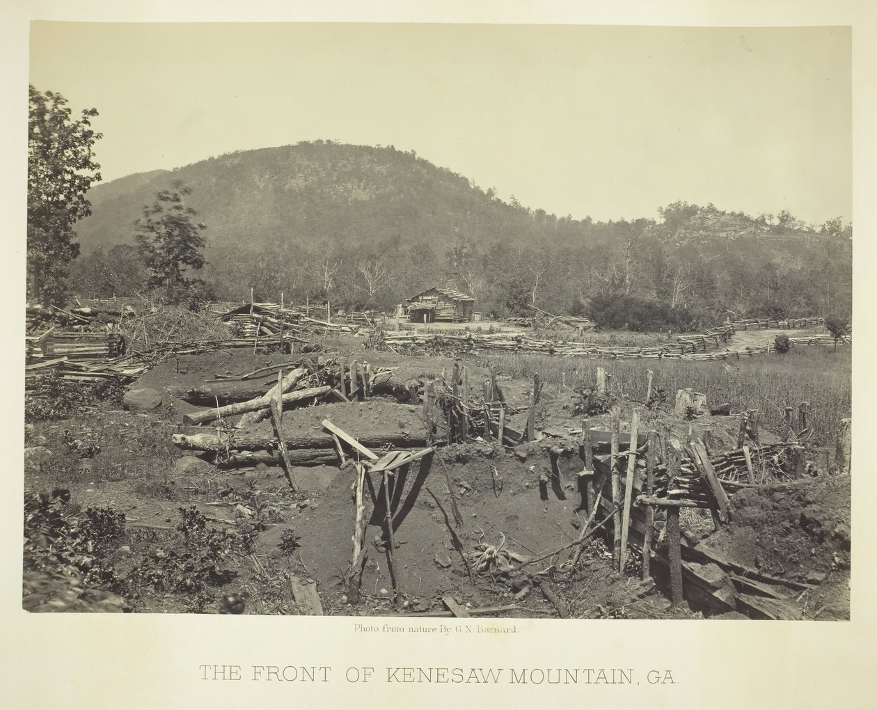 Kenesaw Dağı Önü, GA, 1866. by George N. Barnard