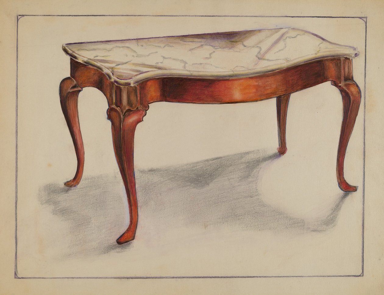 Mermer Üst Sehpa by George Nelson