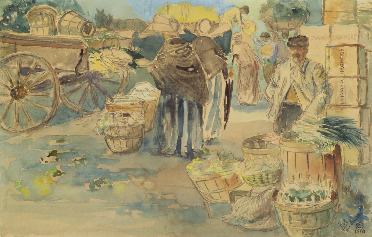 Pazar, New Orleans, 1918 by George Overbury Hart
