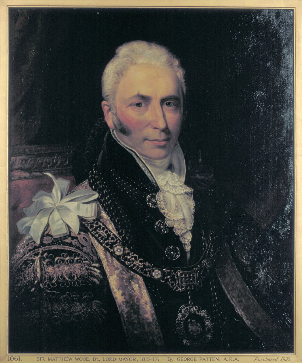 Sir Matthew Wood, Belediye Başkanı 1815-1817 by George Patten