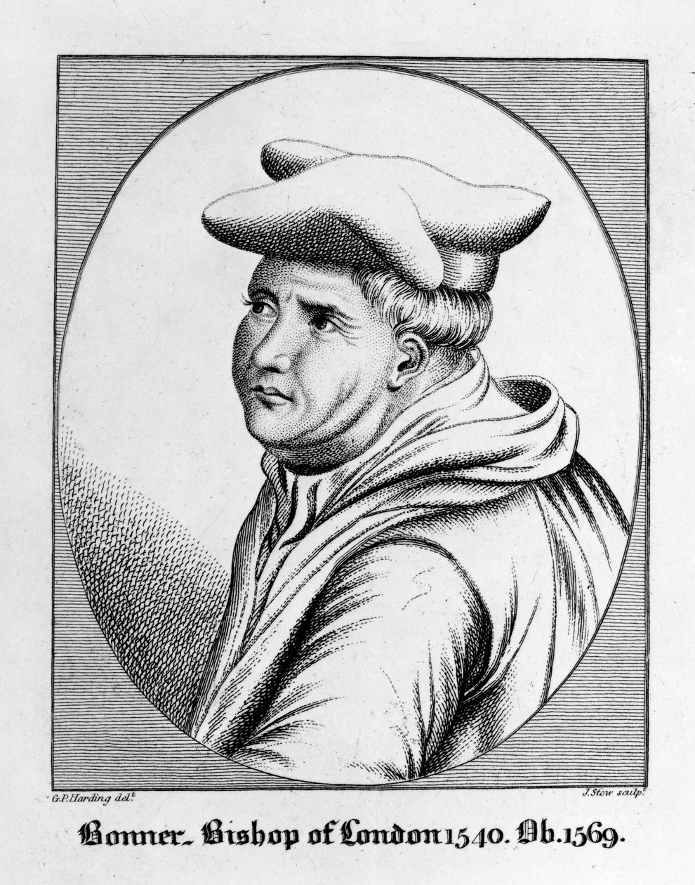 Edmund Bonner, Londra Piskoposu 1540 by George Perfect Harding