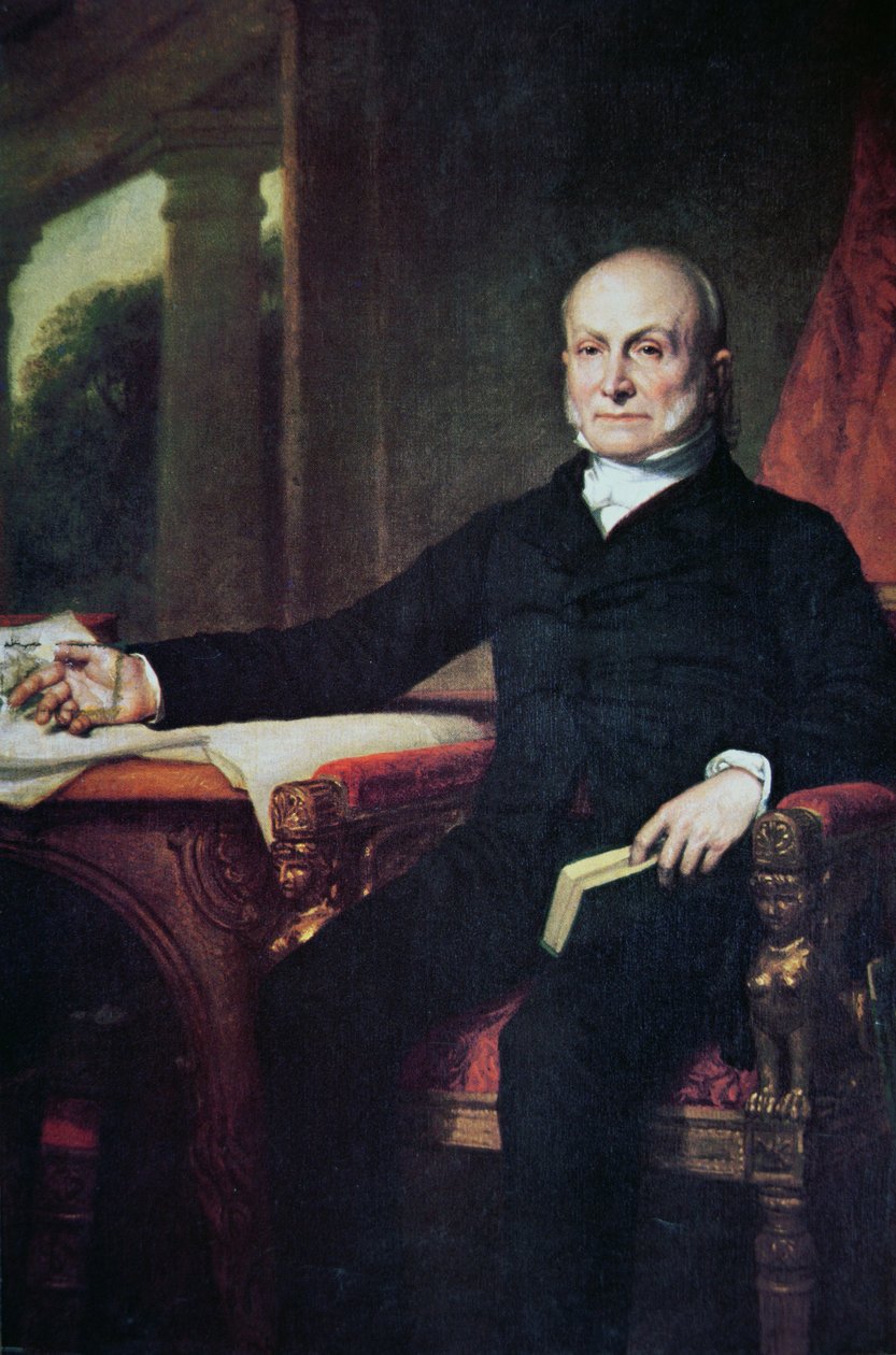 John Quincy Adams (1767-1848) (renkli taş) by George Peter Alexander Healy