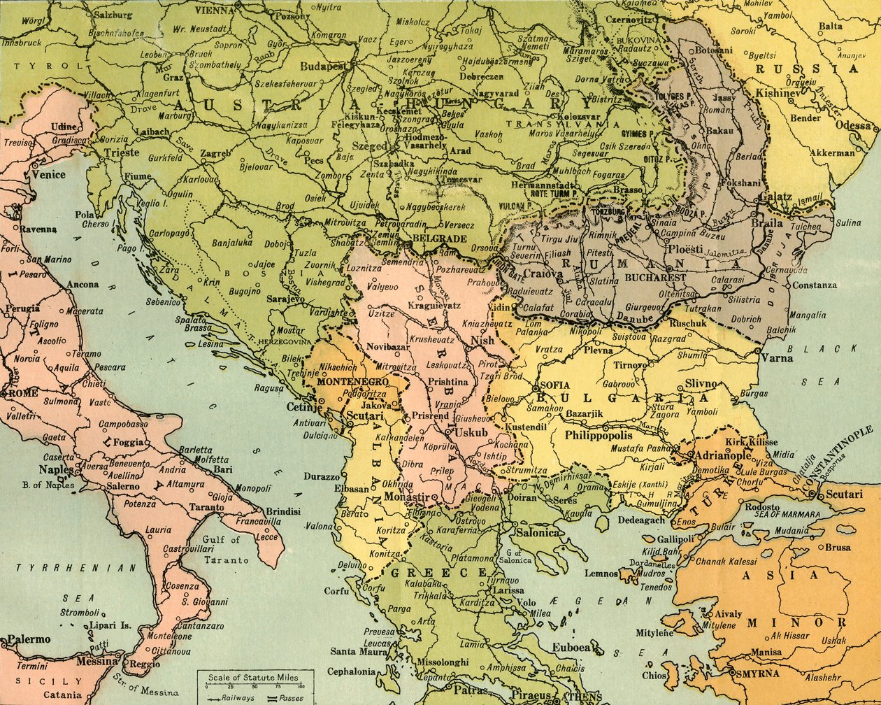 Doğu Cephelerini Gösteren Harita, 1919. by George Philip and Son Ltd