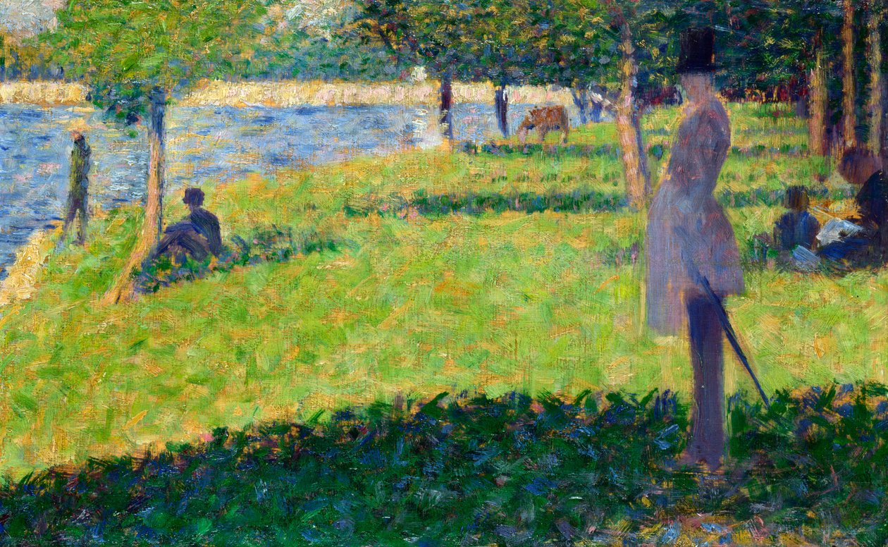 La Grande Jatte için Çalışma, 1884-1885 by George Pierre Seurat