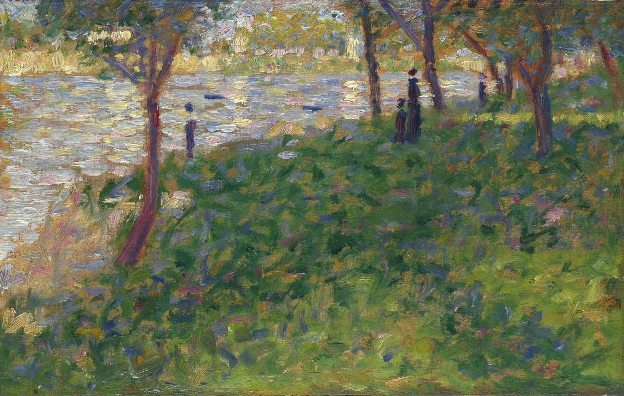 La Grande Jatte için Çalışma, 1884-1885 by George Pierre Seurat