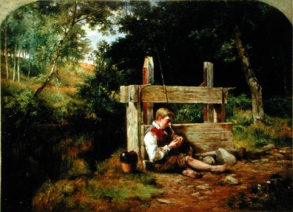 Kendi Hattını Yeme Eden Bir Çocuk by George Reid