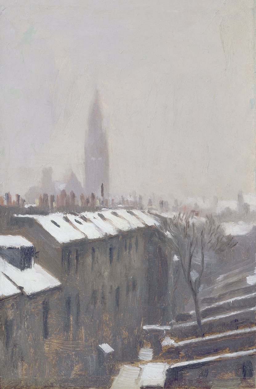 Snow altında Duke Caddesi, Edinburgh, 1870 by George Reid