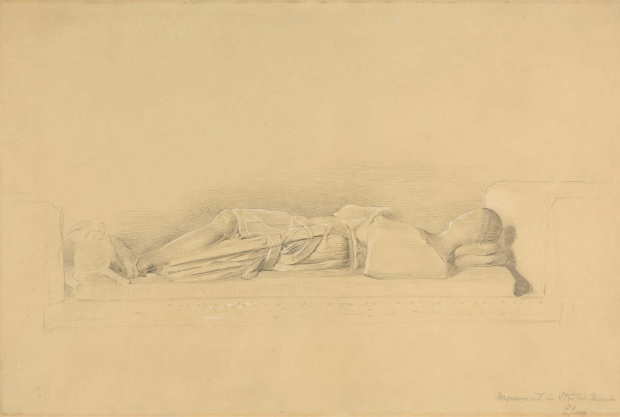 Bir Haçlı Heykeli, Stisted Kilisesi by George Richmond