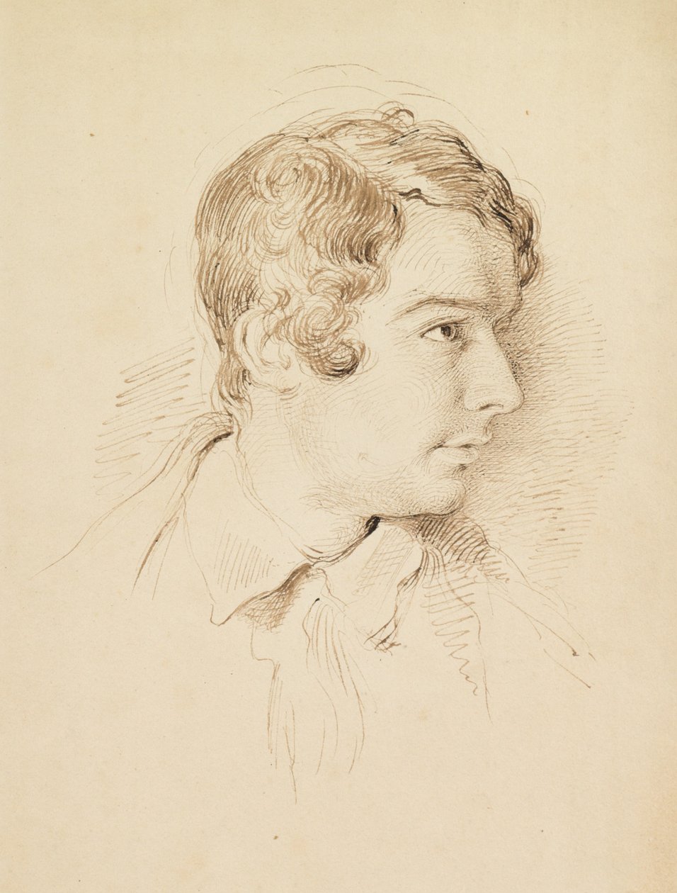 Head of a Man  by George Richmond
