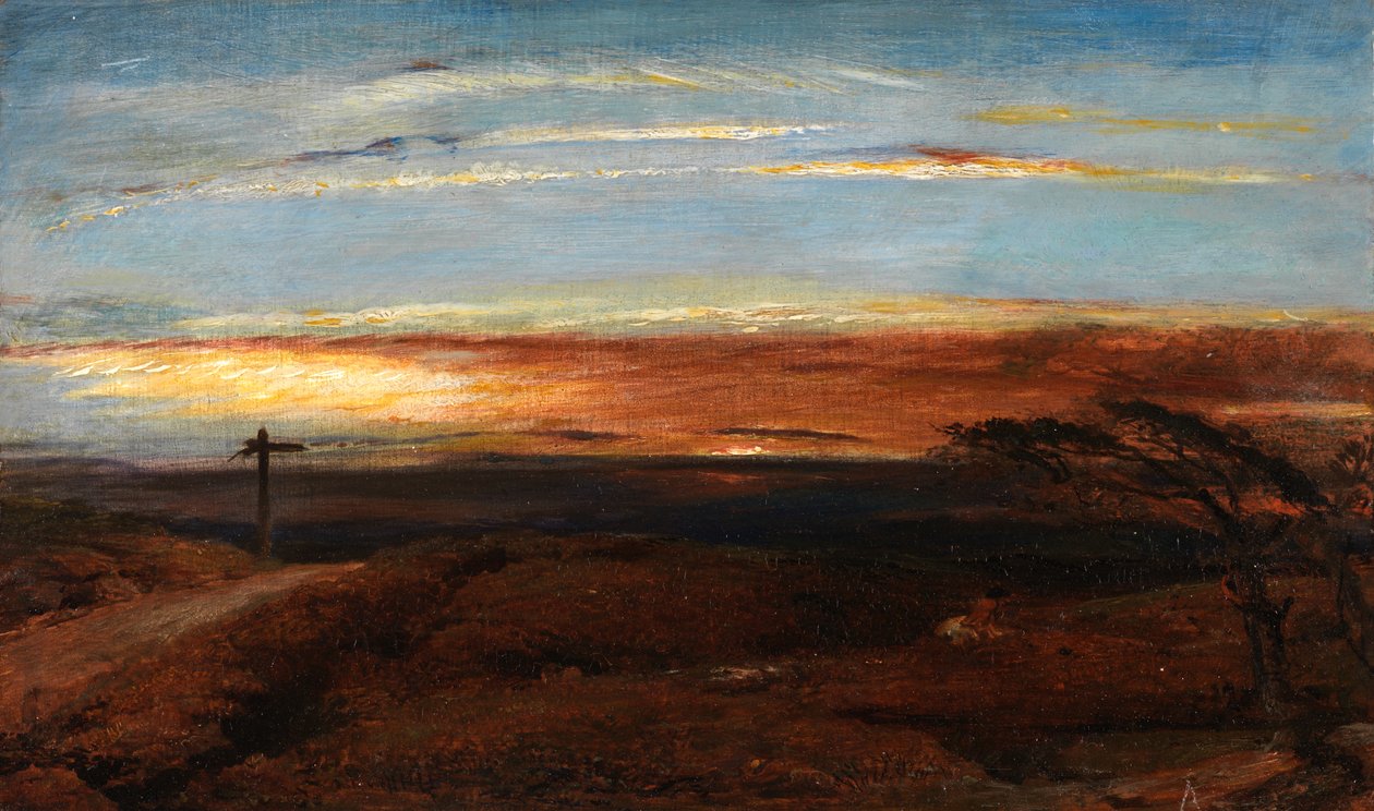 Gün batımında manzara by George Richmond