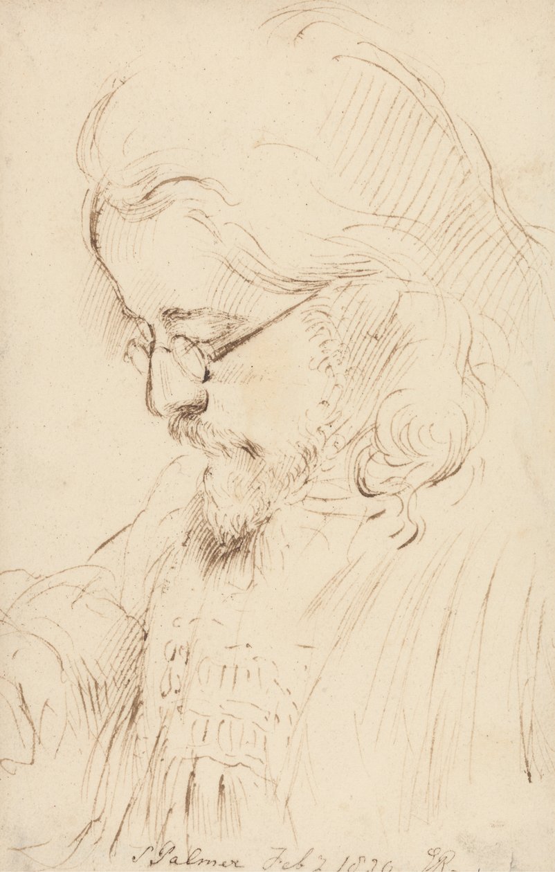 Samuel Palmer'ın Portresi, Baş ve Omuzlar by George Richmond