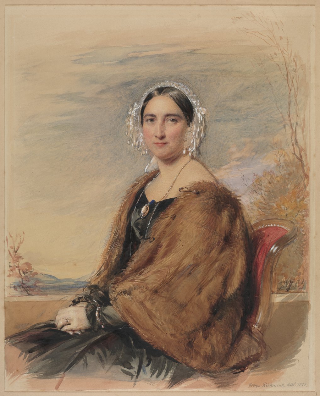 Bir Kadının Portresi by George Richmond
