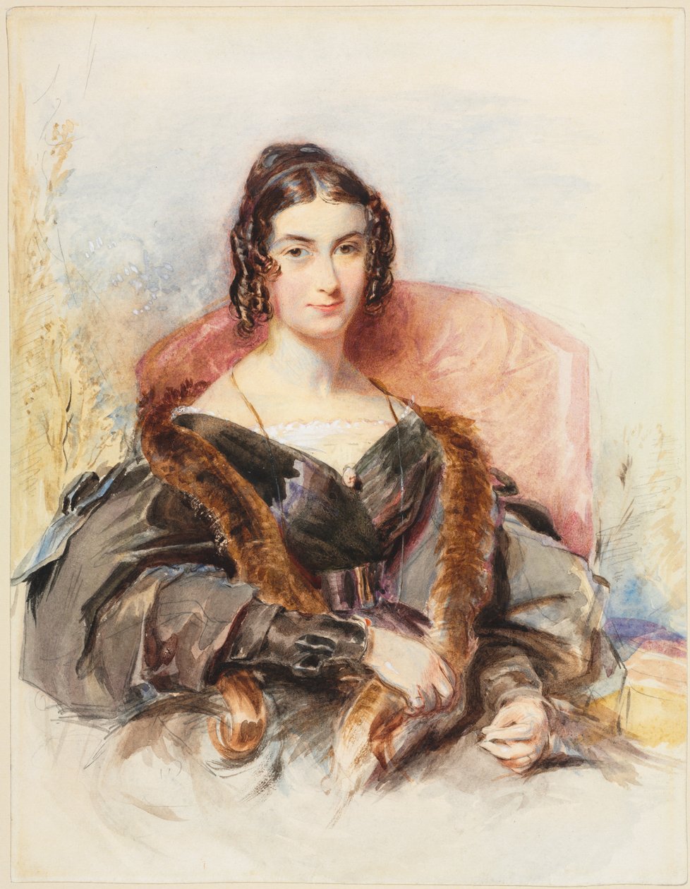 Kadın Portresi, c. 1830-1835. by George Richmond