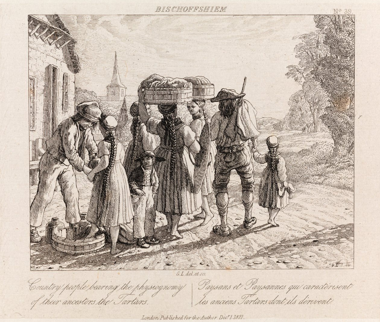 Bischoffshiem, c.1821 (gravür) by George Robert Lewis
