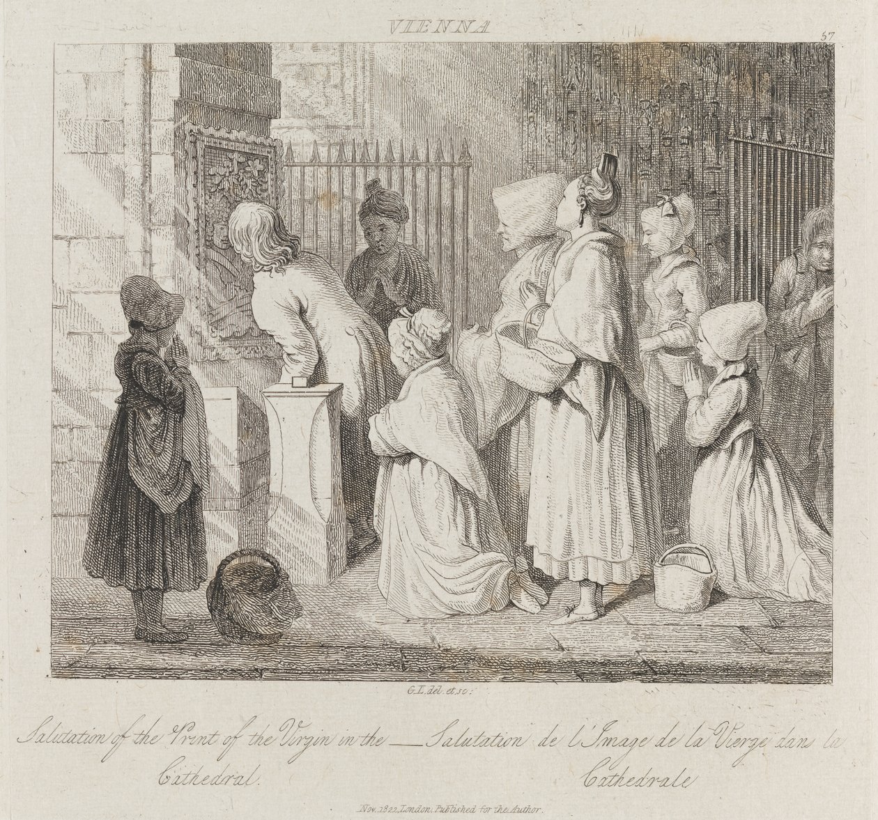 Selamlayan Bakire, Viyana, c.1821 (gravür) by George Robert Lewis
