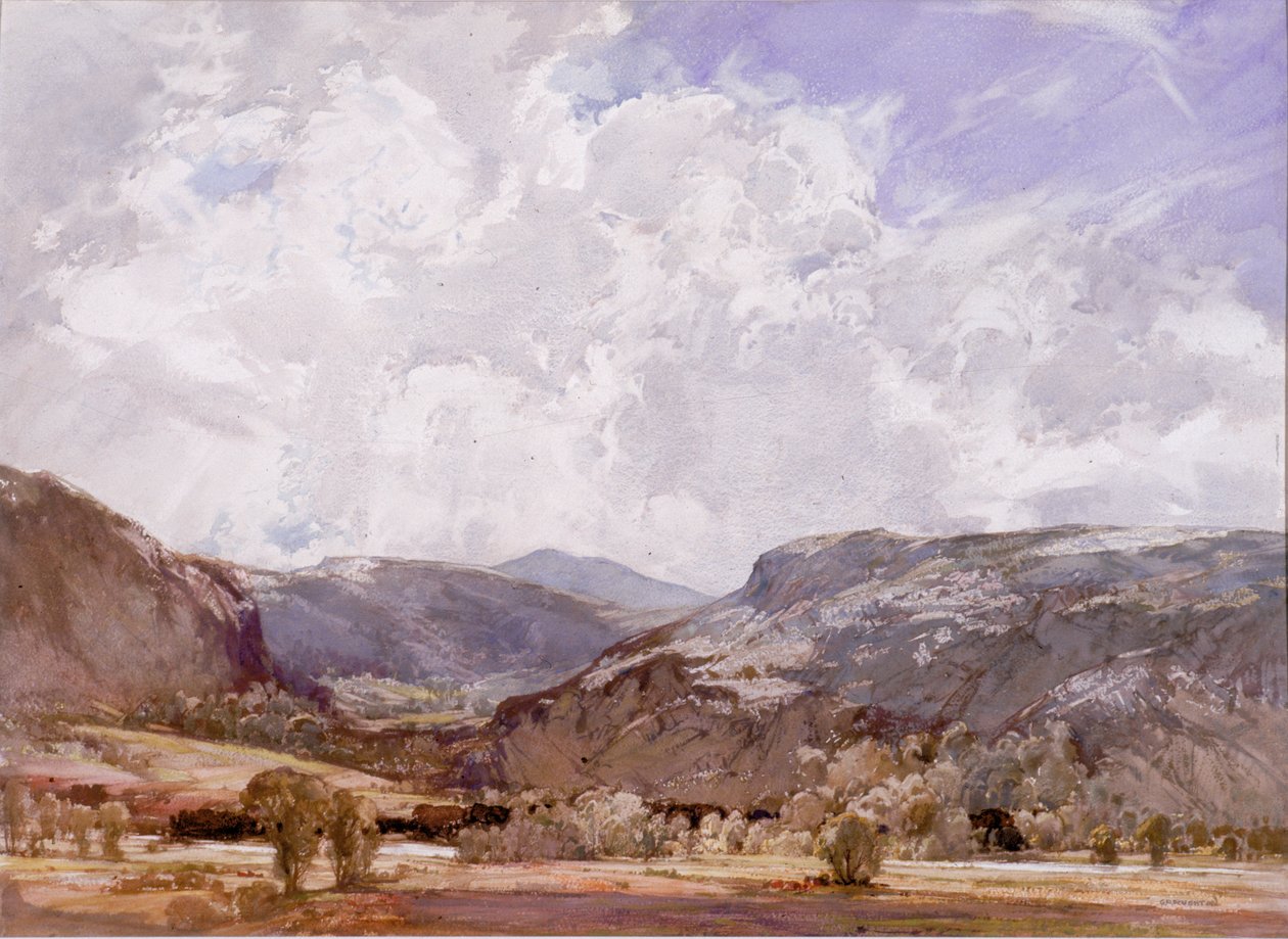 Conway Vadisi - Öğlen by George Robert Rushton