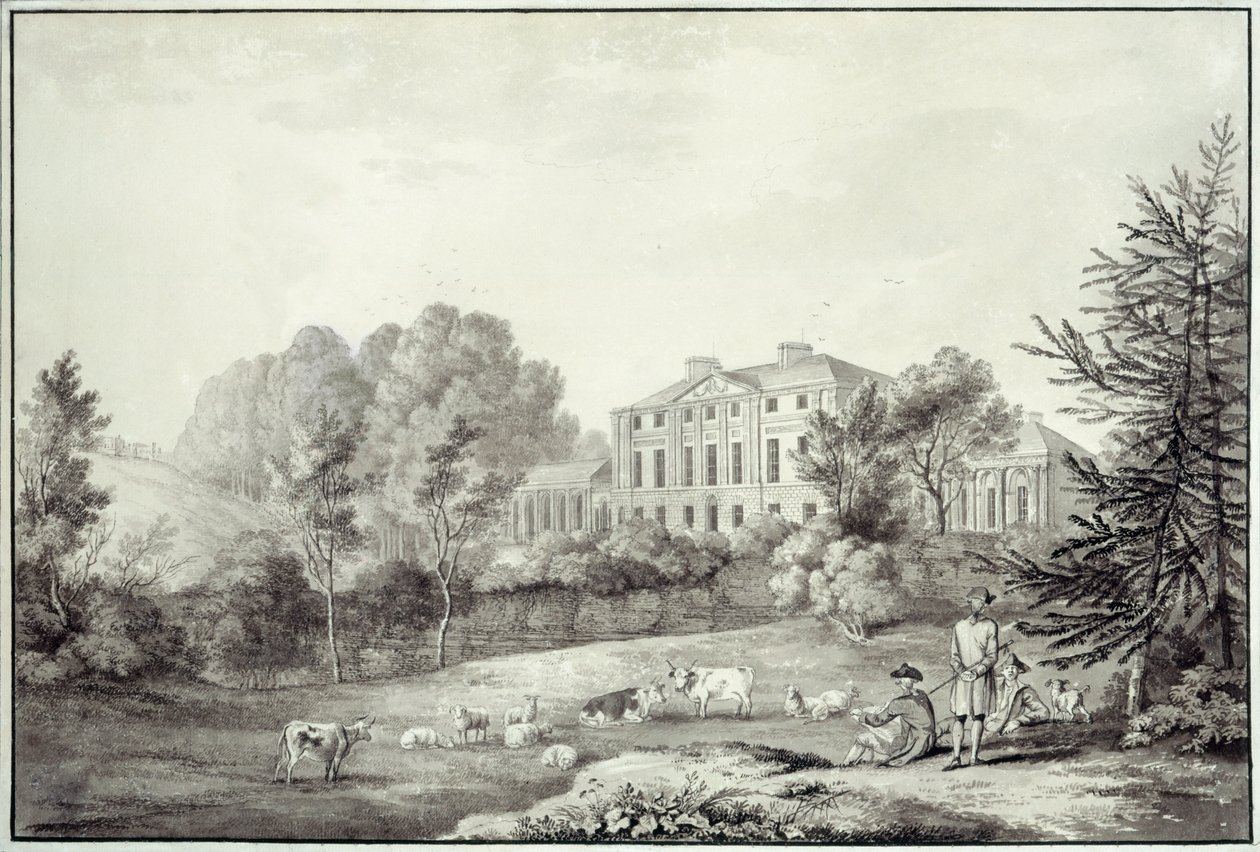 Kenwood'dan Bir Görünüm (kağıt üzerine kalem) by George Robertson