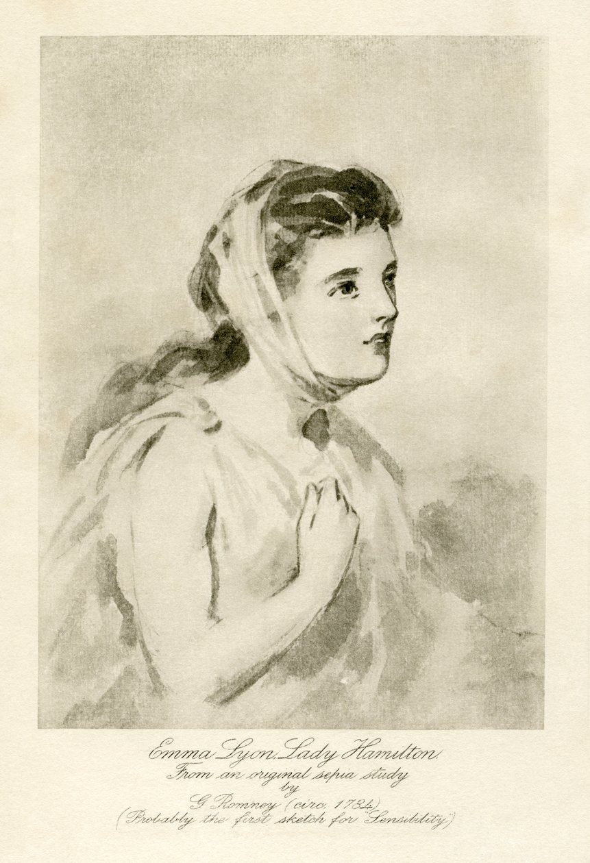 Emma Leydi Hamilton by George Romney