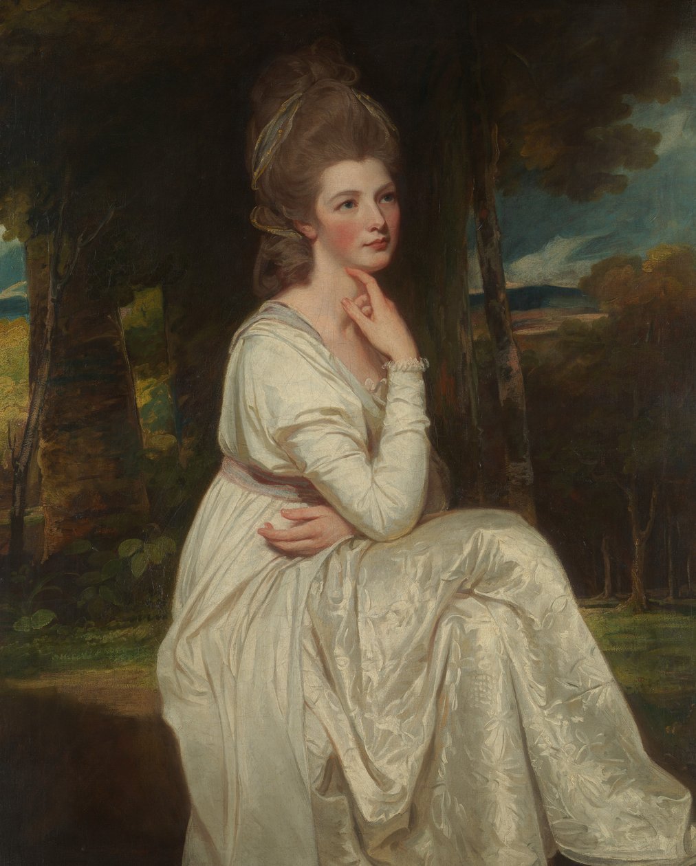 Leydi Elizabeth Stanley 1753-1797, Derby Kontesi, 1776-78. by George Romney