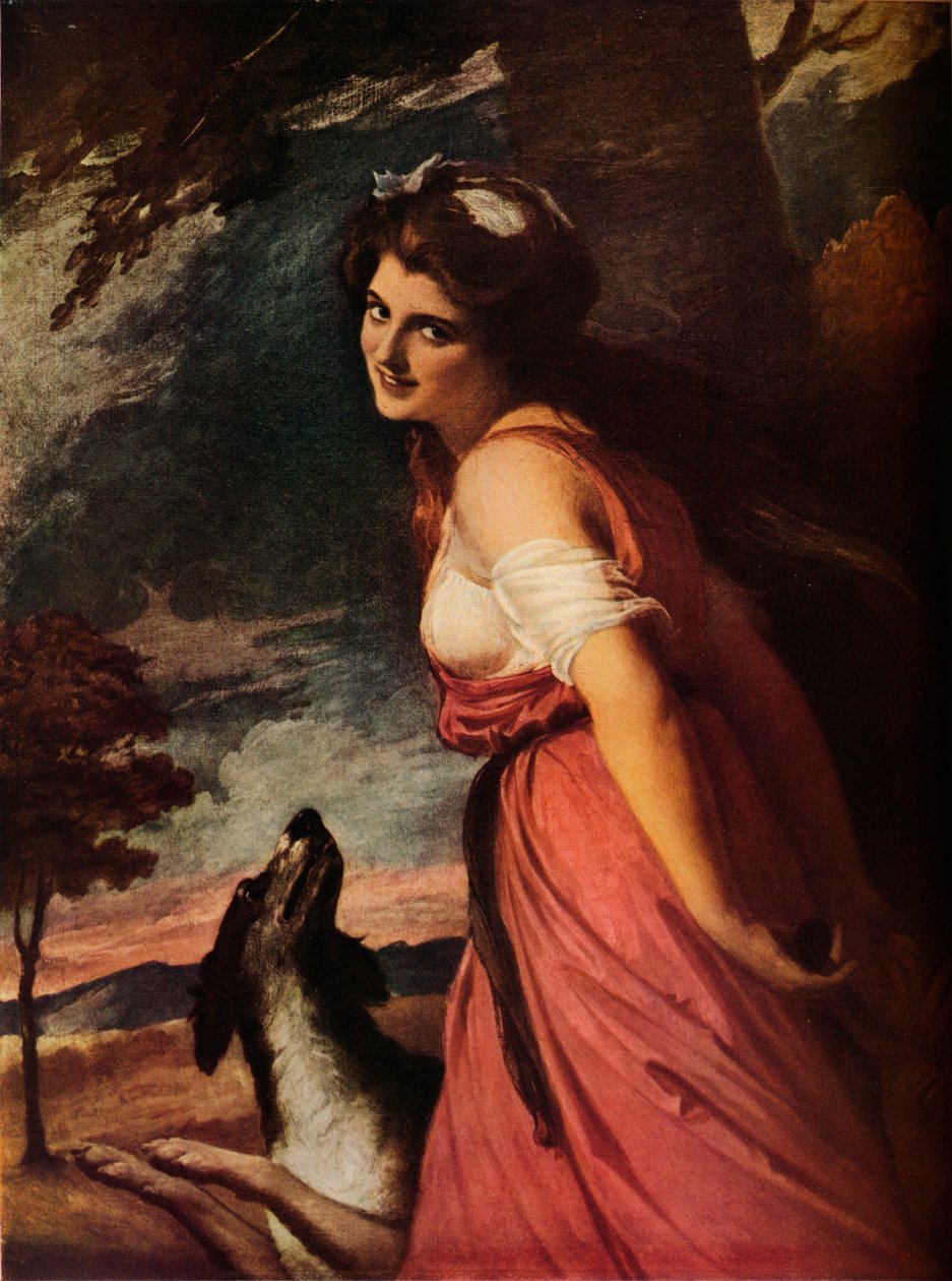 Bacchante olarak Lady Hamilton, 1785 by George Romney