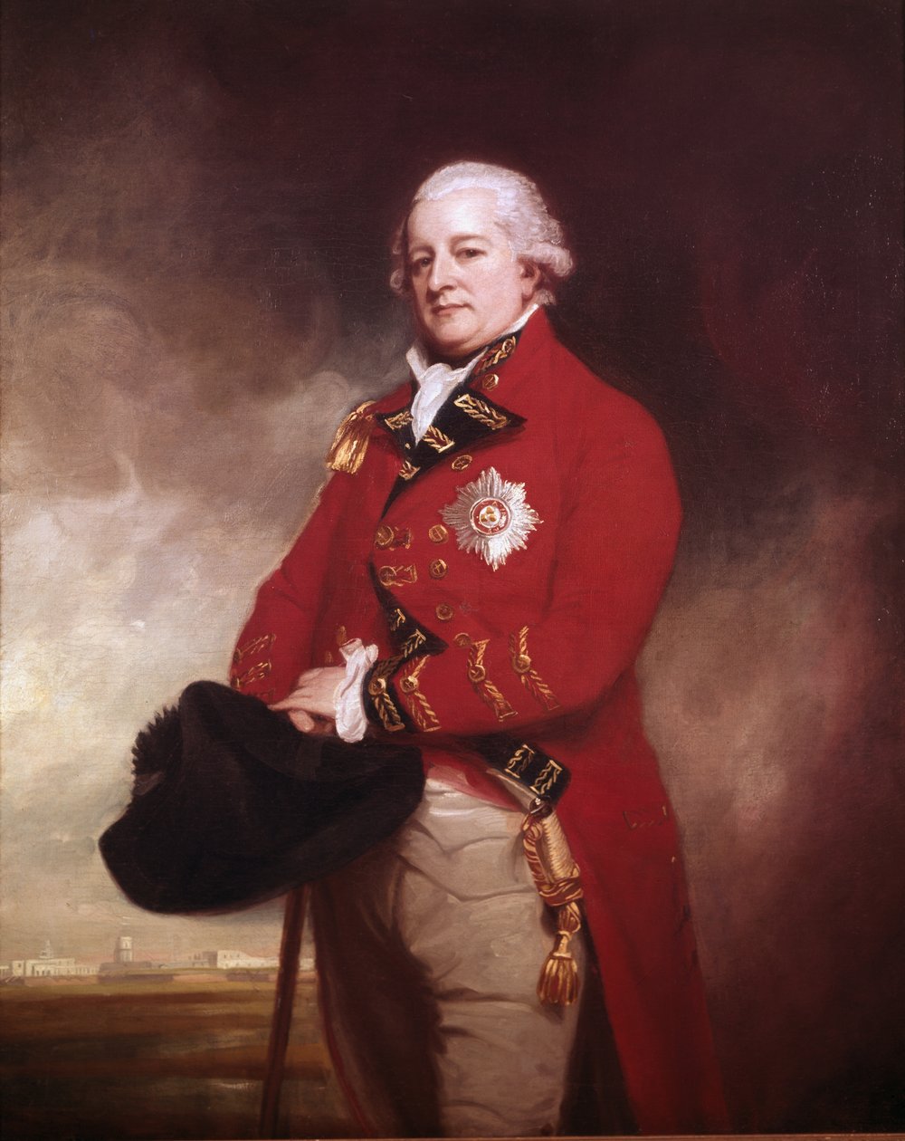Tümgeneral Sir Archibald Campbell of Inverneil ve Ross KB, Vali ve Başkomutan, Madras, 1790 by George Romney