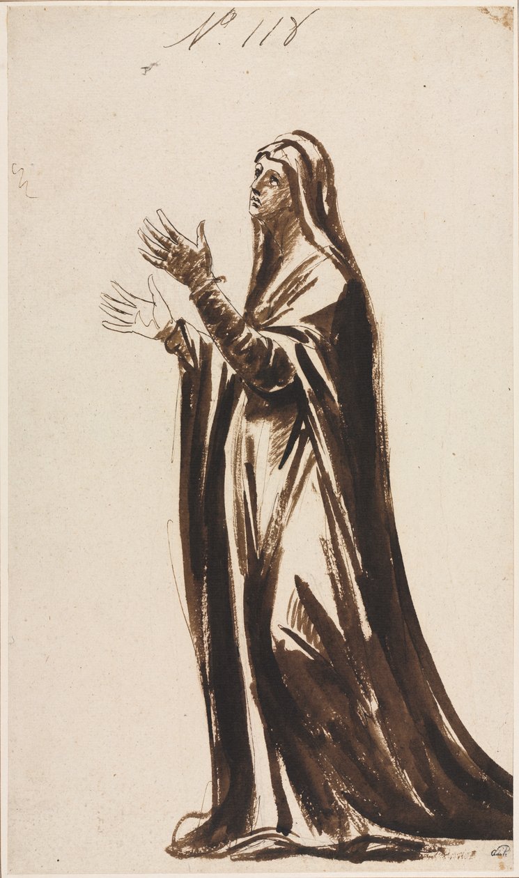 Mater Dolorosa Yaslı Anne, 1776. by George Romney