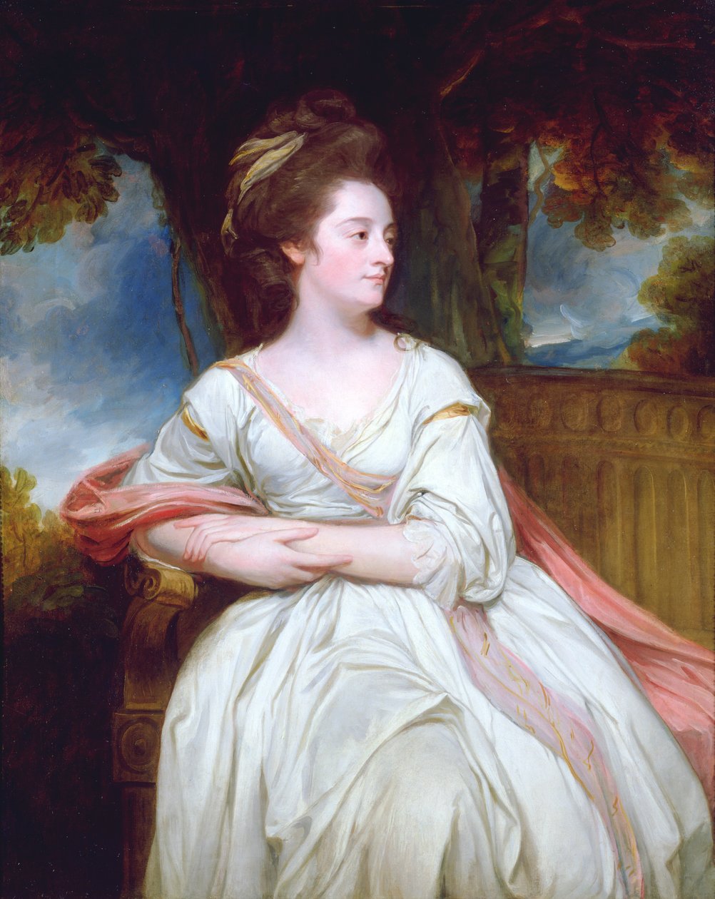 Bayan North'un Portresi by George Romney