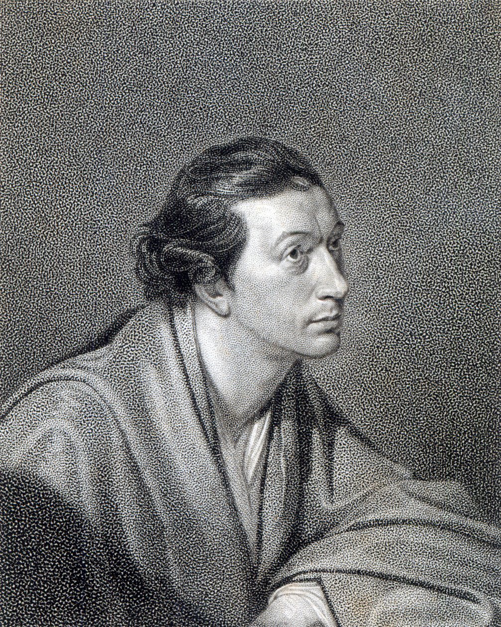 Richard Cumberland, engraved by James Hopwood  by George Romney
