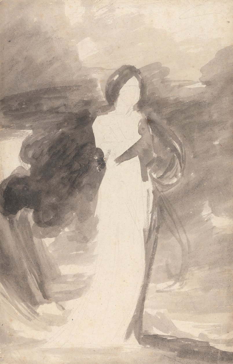Bir Leydi Ayakta Çalışması by George Romney