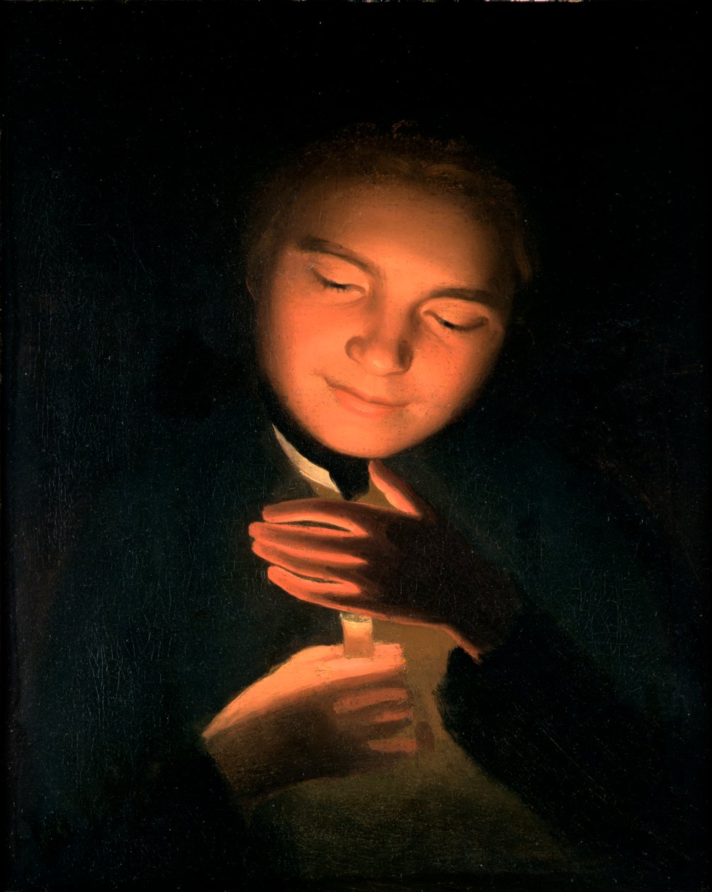 Sanatçılar kardeş James, bir mum tutuyor, 1761 by George Romney