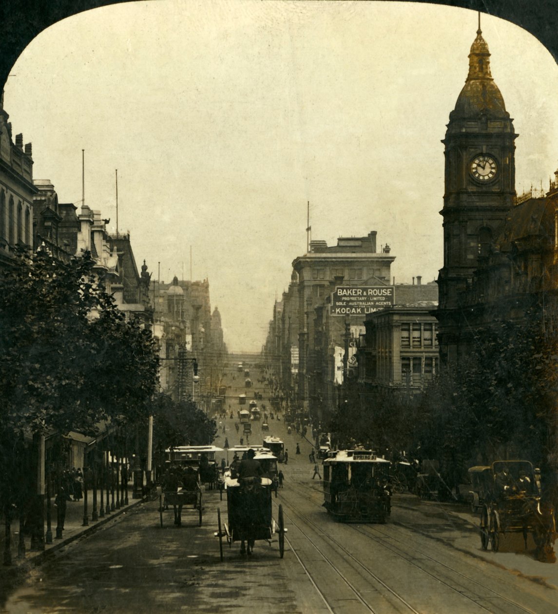 Güneşli Güney Şehirleri, Melbourne, Victoria, Avustralya, 1909. by George Rose