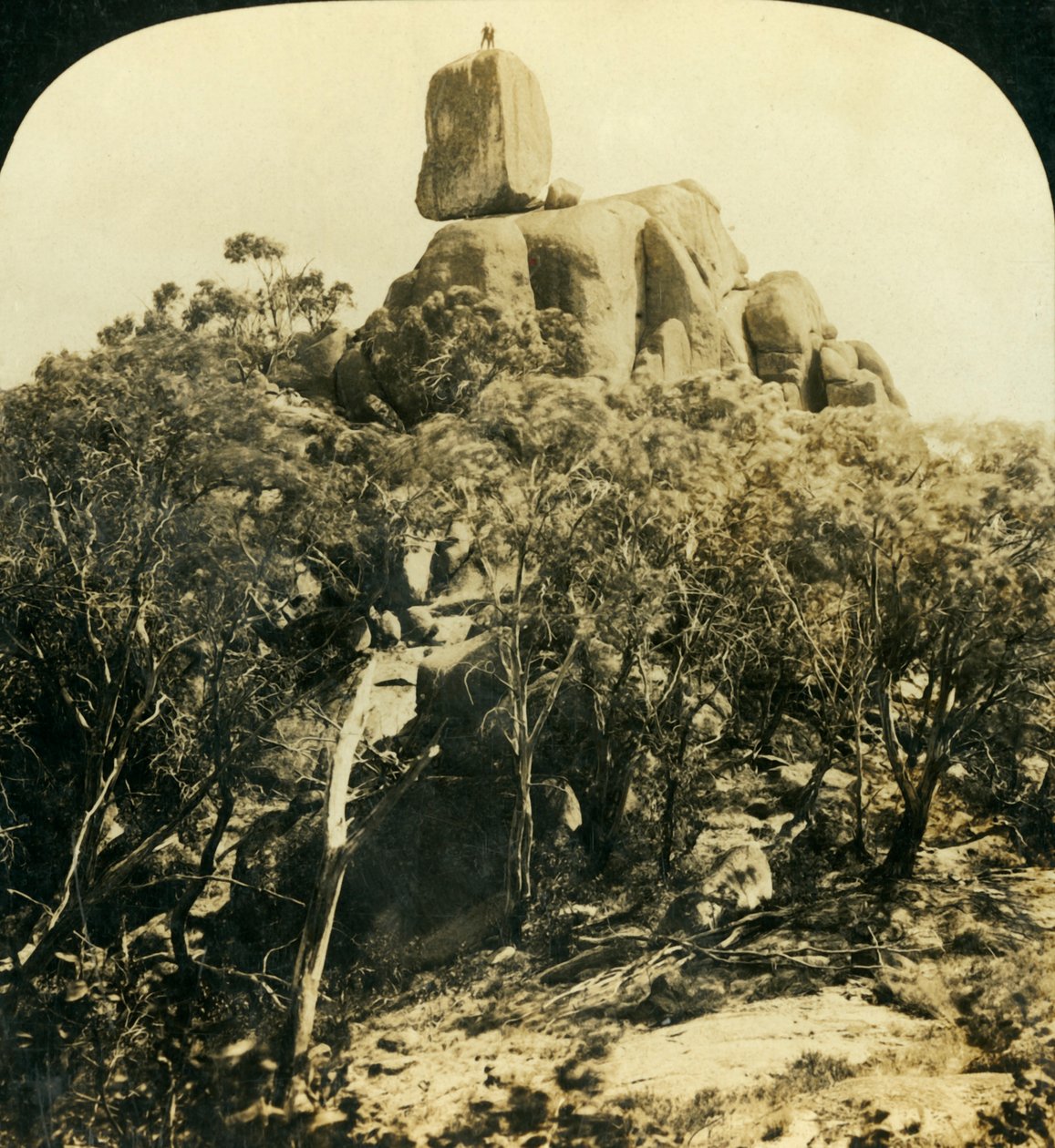 The Look-Out Rock, Buffalo Ranges, Victoria, Avustralya, c1909. by George Rose