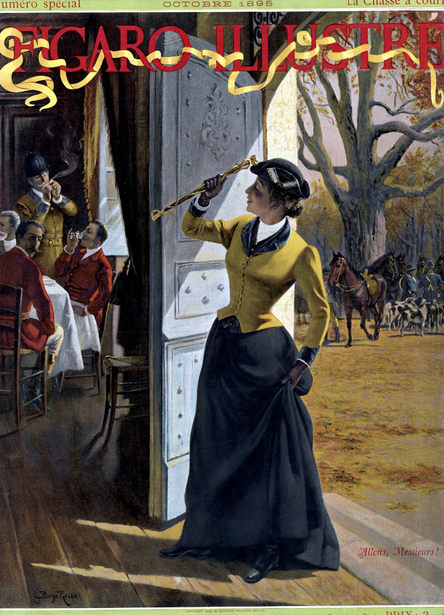 Avcıları çağıran genç kadın by George Roux
