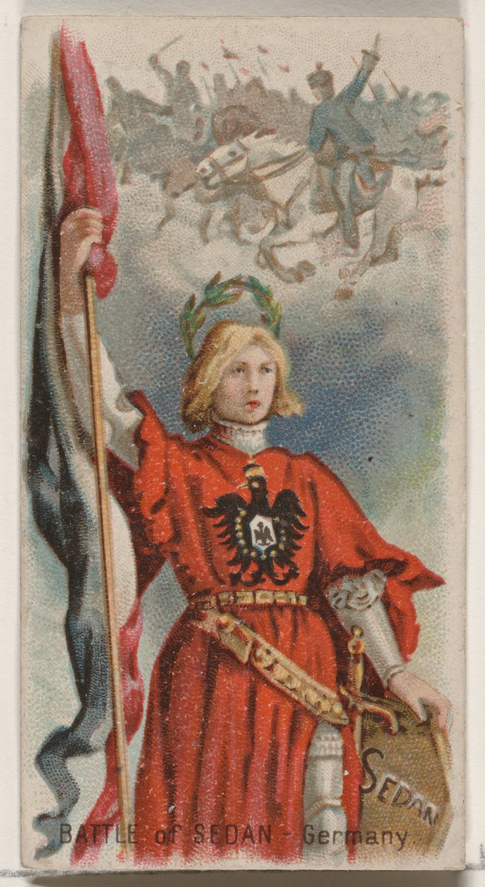 Duke marka sigaralar için Holidays N80 serisinden Almanya, Sedan Savaşı, 1890., 1890. by George S. Harris and Sons