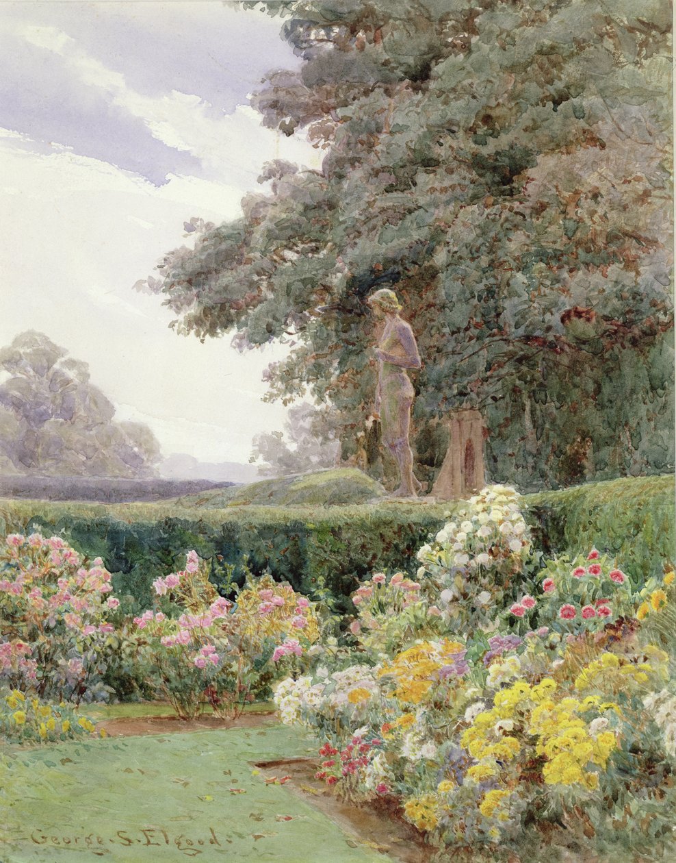 Bahçe Köşesi (wc) by George Samuel Elgood