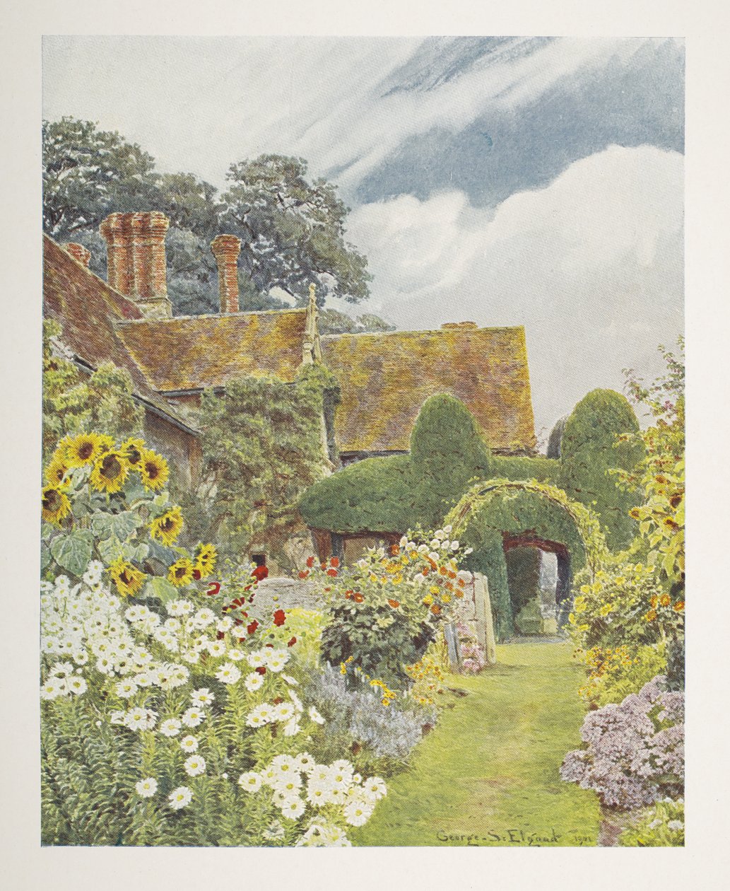 Cleeve Prior, Ayçiçekleri, George S. Jekzel Elgood ve Gertrude Jekyll
