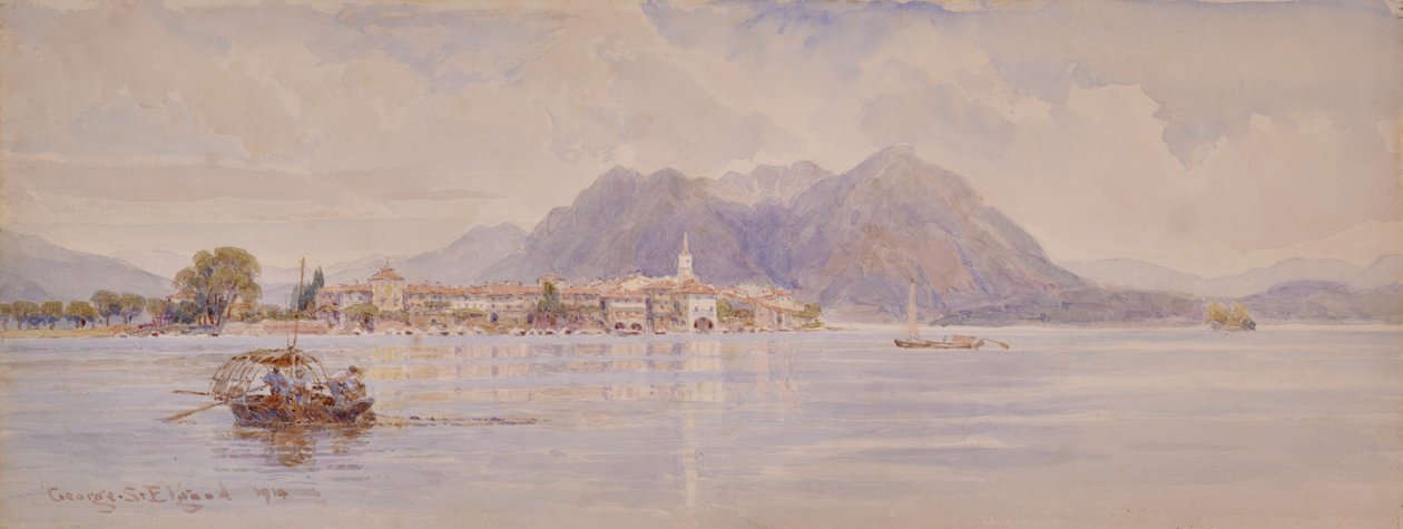 Isola dei Pescatori, Maggiore Gölü by George Samuel Elgood