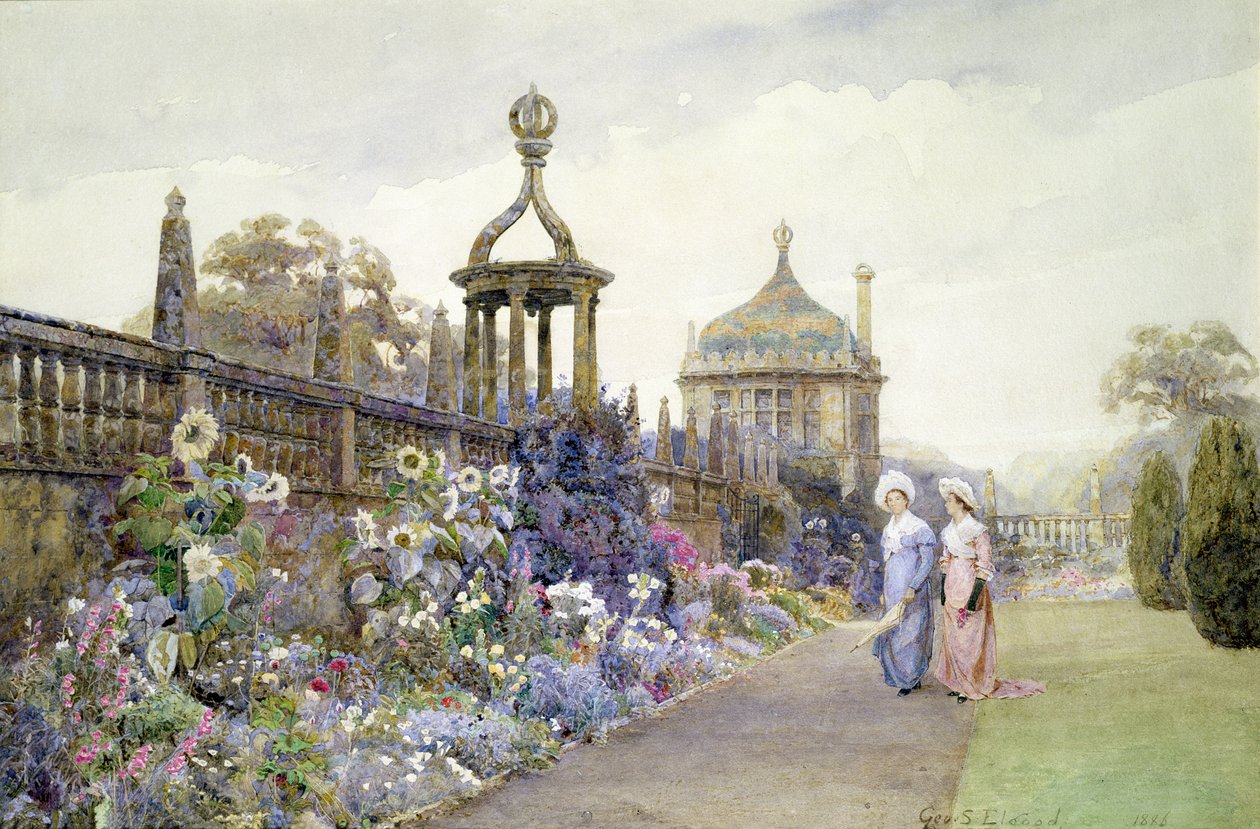 Montacute, Ayçiçekleri, 1886 by George Samuel Elgood