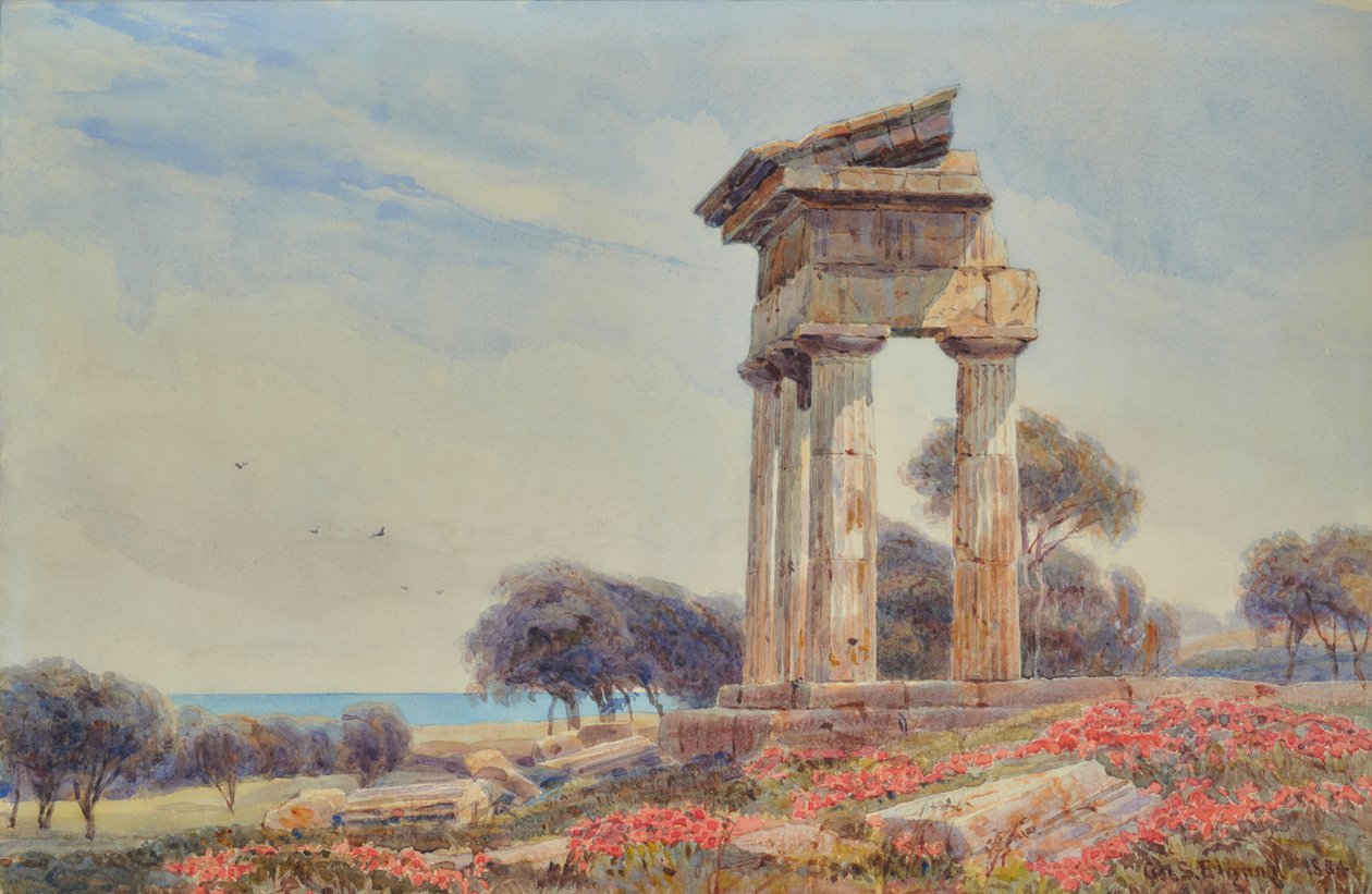 Castor ve Pollux Tapınağı, Gorgenti by George Samuel Elgood