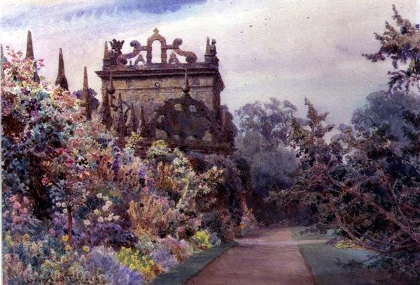 Ön avlu, Hardwick Hall, Derbyshire by George Samuel Elgood
