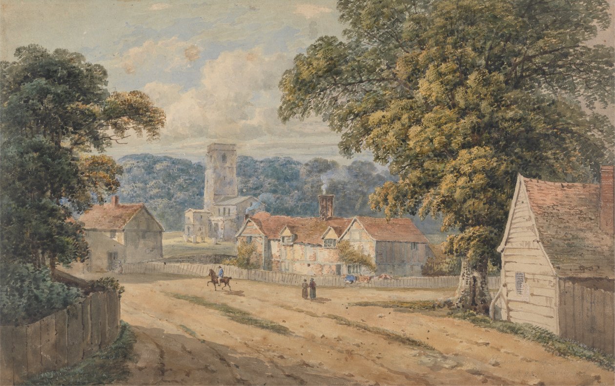 Aldbury Köyü, Hertfordshire by George Shepheard