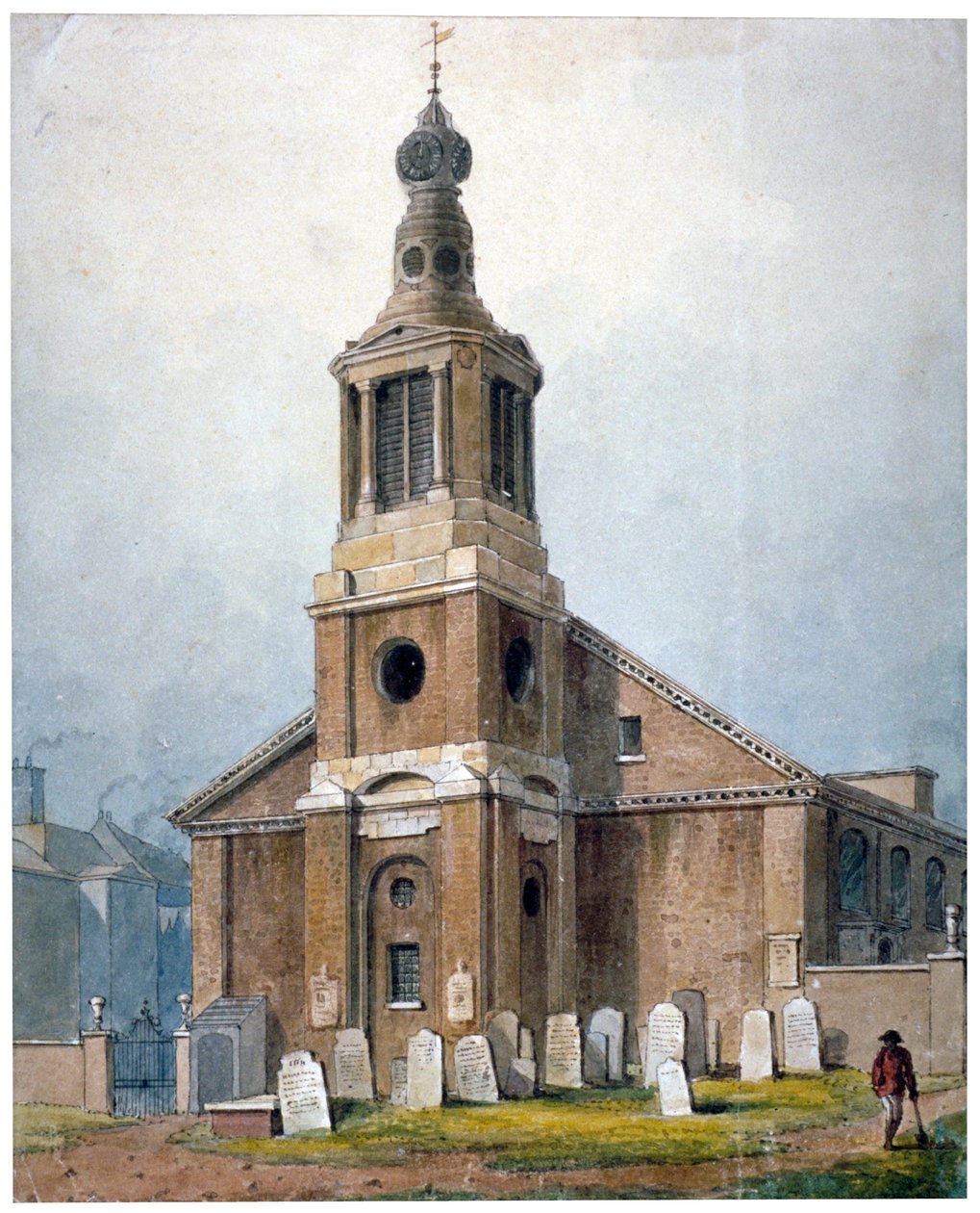 St Anne Kilisesi, Dean Street, Soho, Londra, 1828 by George Shepherd