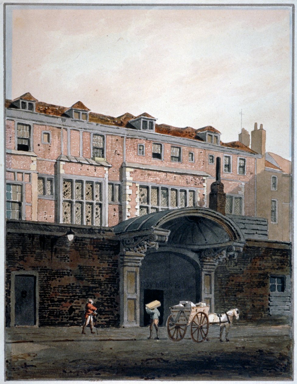 Winchester Place Geçidi, Londra, 1820. by George Shepherd
